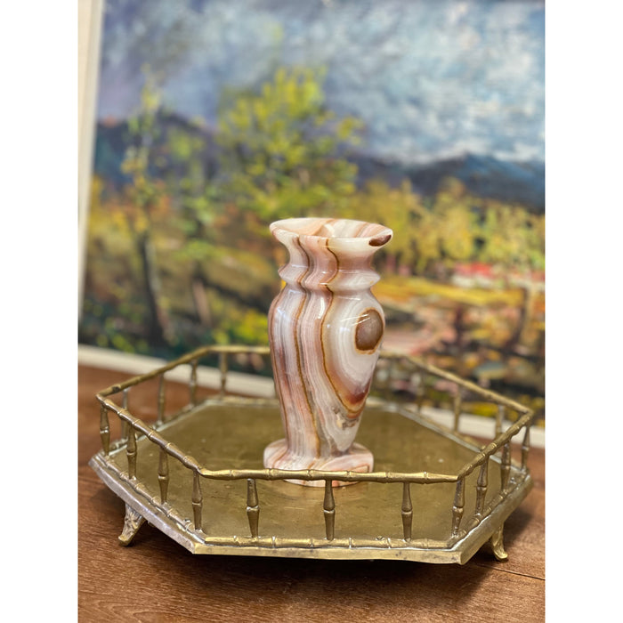 Decorative Stone Candle Stick Holder