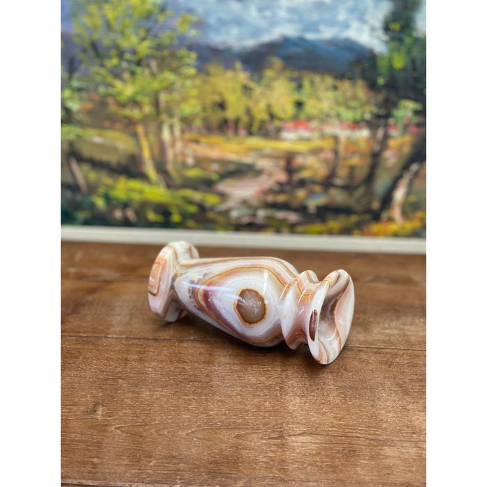 Decorative Stone Candle Stick Holder