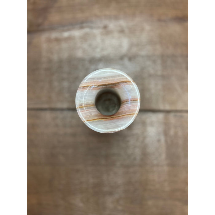 Decorative Stone Candle Stick Holder