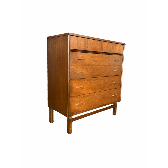 Vintage Bassett Mid Century Modern 4 Drawer Dresser Cabinet Storage with Dovetail Drawers (Available for Online Purchase Only)