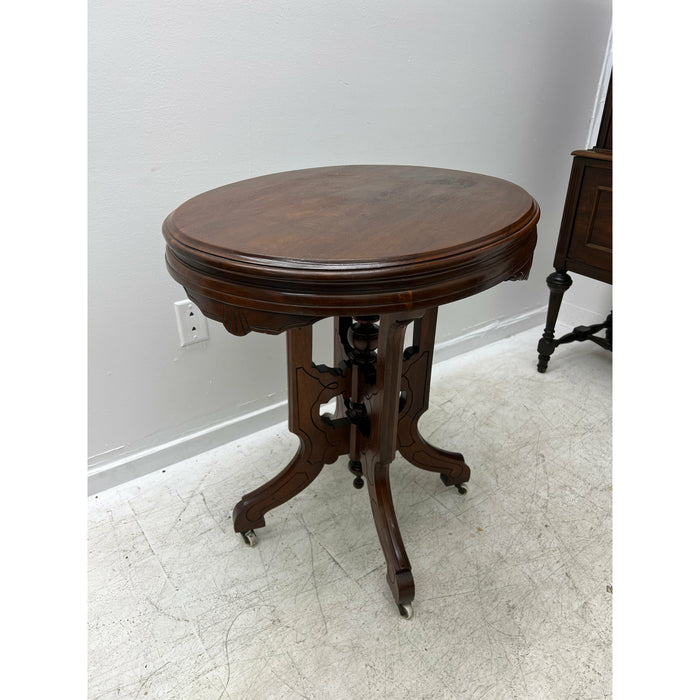Vintage Table Stand On Casters