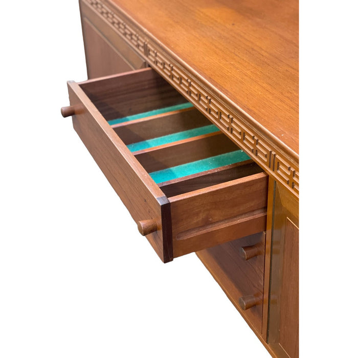 Imported UK Vintage Mid Century Modern Long Credenza/Buffet in the Style of Robert Heritage for Archie Shine Furniture (Available by Online Purchase Only)