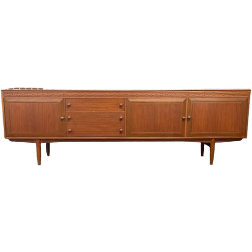 Imported UK Vintage Mid Century Modern Long Credenza/Buffet in the Style of Robert Heritage for Archie Shine Furniture (Available by Online Purchase Only)