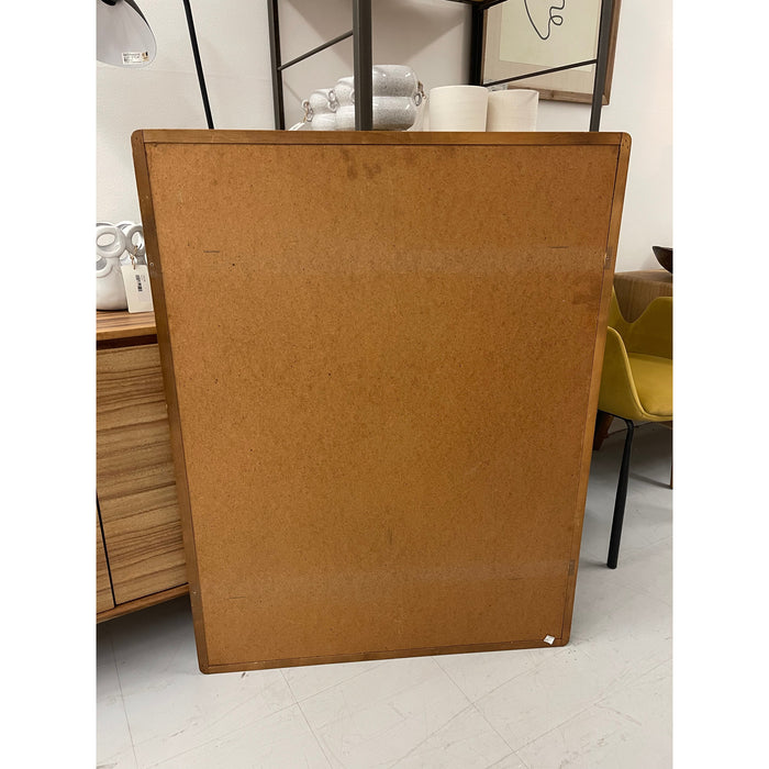 Mid Century Modern Wood Framed Mirror