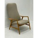 Reupholstered Danish Modern Lounge Chair with Recline (Available for Online Purchase Only)
