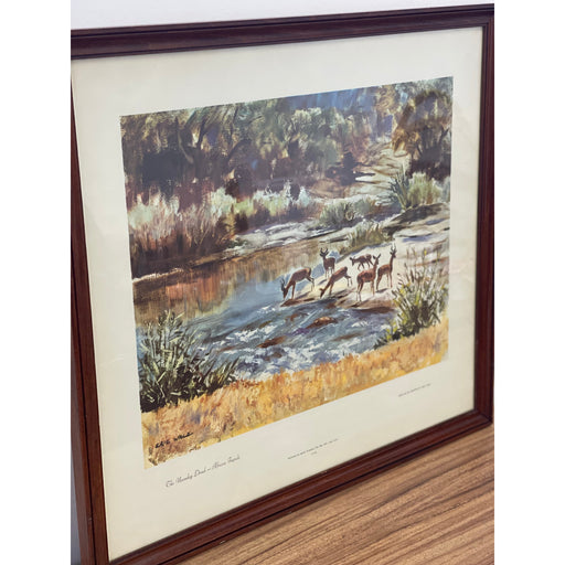 The Moon-day Drink of Africa Impala’s by Eric Wale Landscape Print