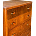 Vintage Art Deco Retro Walnut and Mahogany Burl Wood Dresser Dovetailed Drawers (Available by online purchase only)