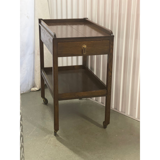 Vintage Arts And Crafts Mission Style Cart Table with Casters possibly Oak( Available by online purchase only)