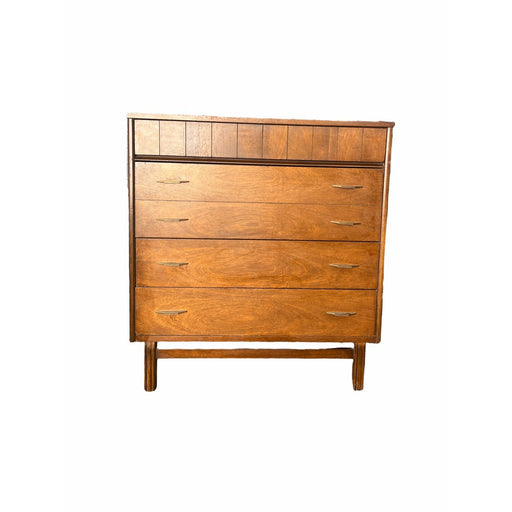 Vintage Bassett Mid Century Modern 4 Drawer Dresser Cabinet Storage with Dovetail Drawers (Available for Online Purchase Only)