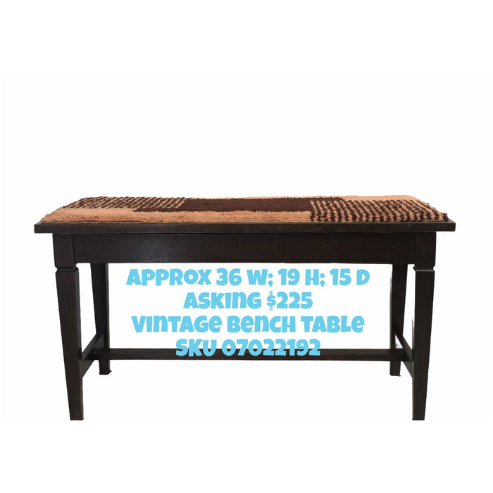 Vintage Bench Table