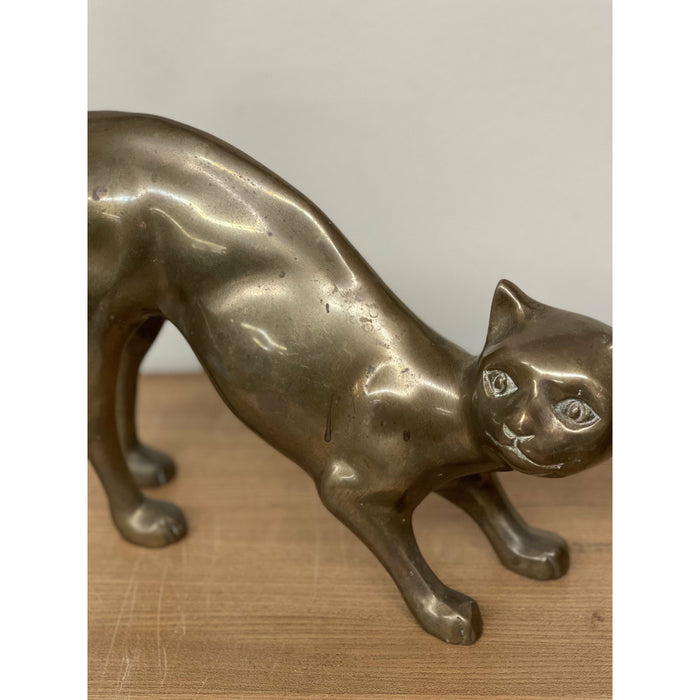 Vintage Brass Cats. Only small left, 1 only(Available by online purchase)