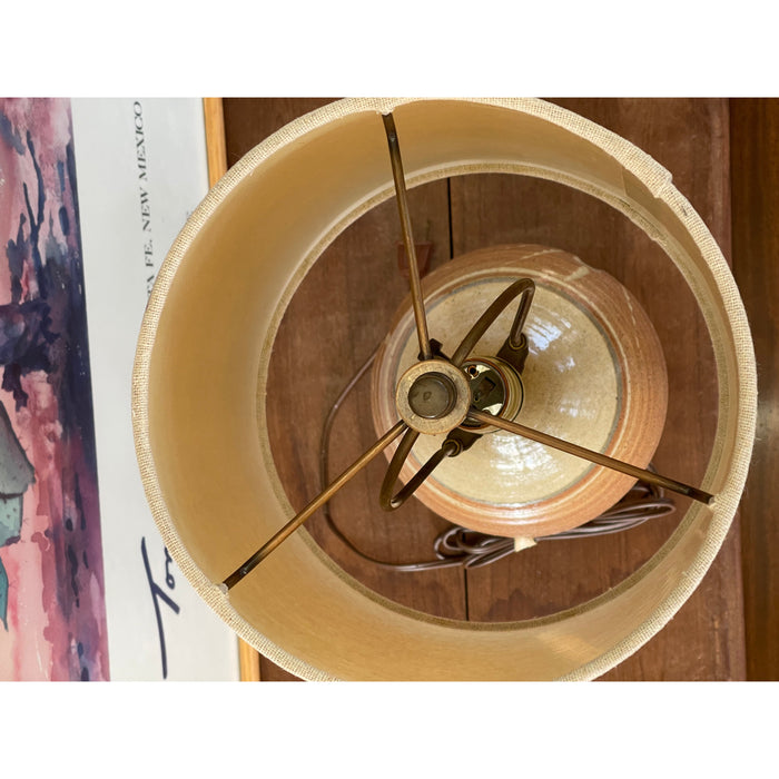 Vintage Ceramic Lamp with Shade