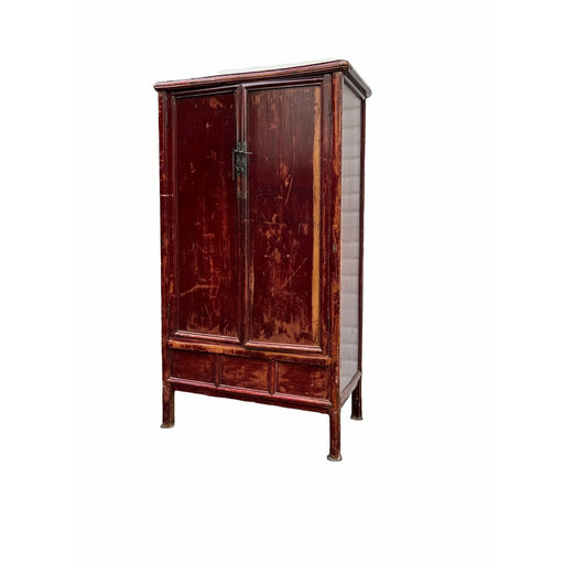 Vintage Chinese Elmwood Armoire Or Wardrobe Cabinet (Available for Online Purchase Only)