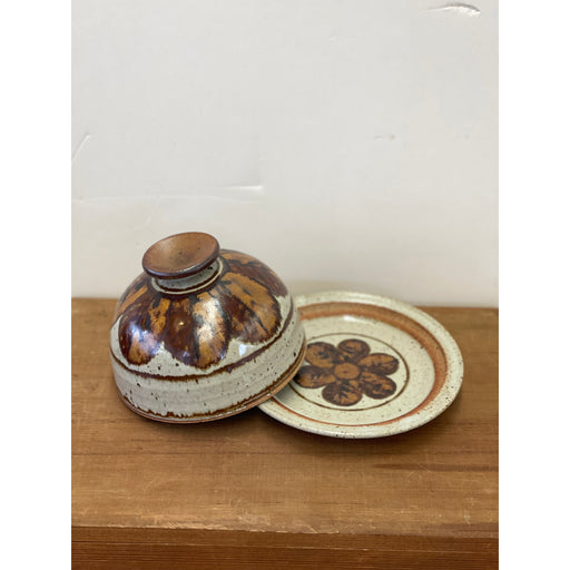Vintage Covered Butter / Cheese Plate