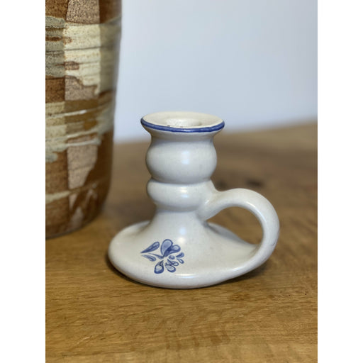 Vintage Danish Candleholder Floral Folksy