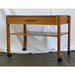 Vintage Danish Mid Century End Table With Casters