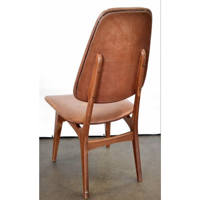 Vintage Danish Mid Century Modern Dining Chair Set (Six). Made in Denmark. (Available by Online Purchase Only)
