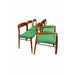 Vintage Danish Mid Century Modern Dining Chairs by NO Moller for JL Moller Stamped Set of 6 (Available for Online Purchase Only)