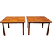 Vintage Danish Mid Century Modern Teak Coffee Tables Set of 2