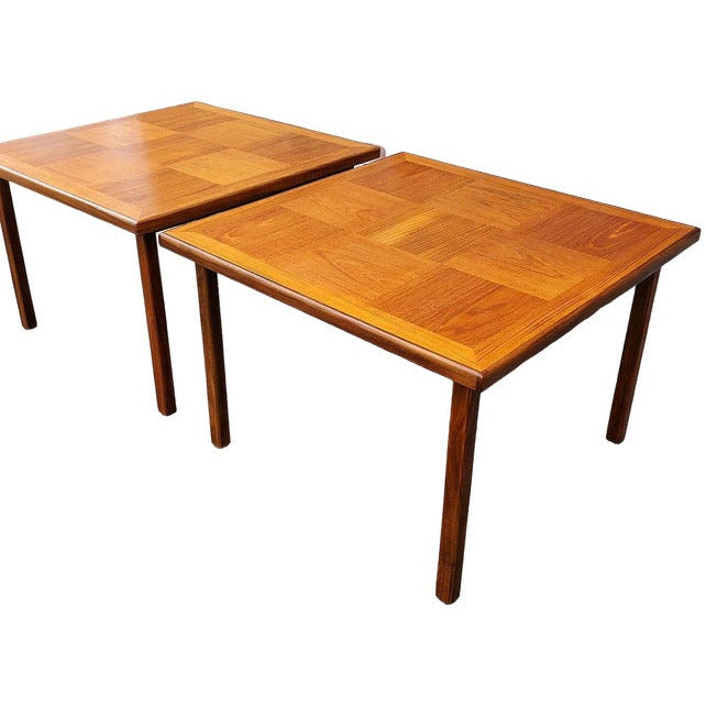 Vintage Danish Mid Century Modern Teak Coffee Tables Set of 2