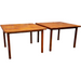 Vintage Danish Mid Century Modern Teak Coffee Tables Set of 2