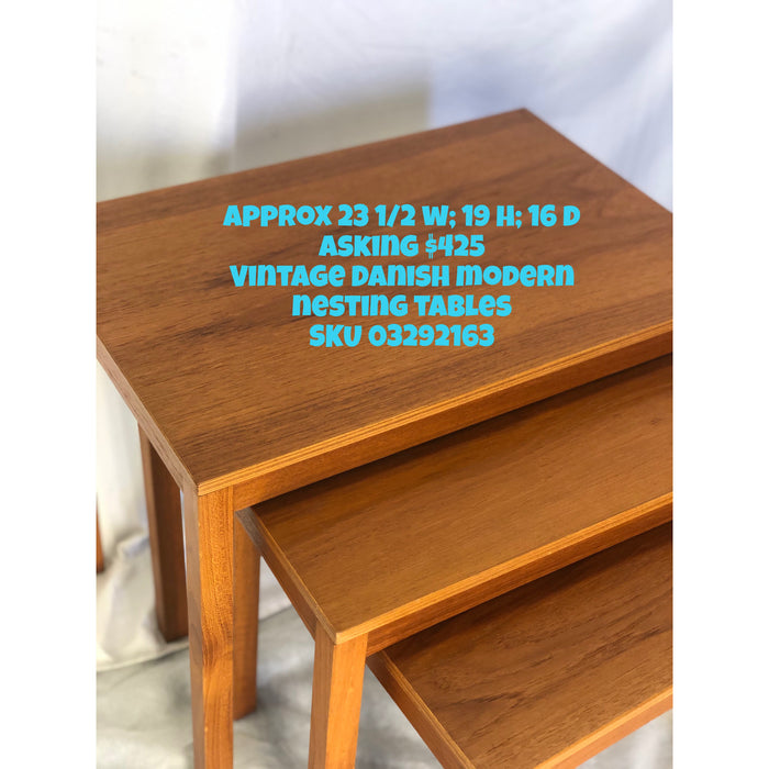 Vintage Danish Modern Nesting Tables (Available for Online Purchase Only)