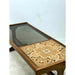 Vintage Danish Modern Solid Teak Tile Top Coffee Table UK Import