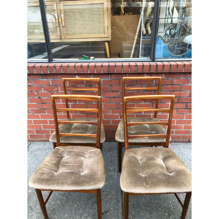 Vintage Danish Modern Style Dining Chairs. Set of 4. UK Import