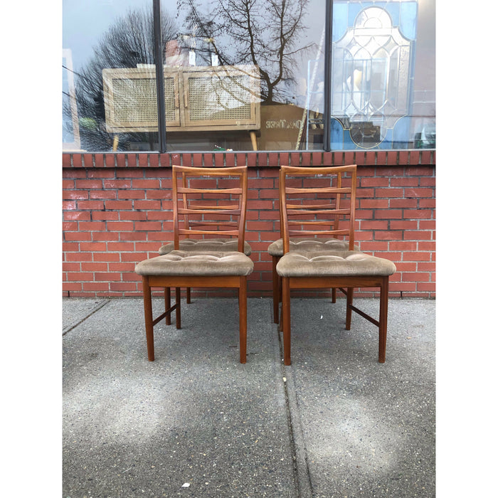 Vintage Danish Modern Style Dining Chairs. Set of 4. UK Import