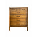 Vintage Drexel Solid Pecan Mid Century Modern Dresser Designed by James Bouffard