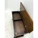 Vintage Early 1900s Bench with Storage with Figured Oak Wood
