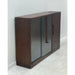 Vintage English Tiger Oak Bookcase Cabinet With Adjustable Shelf. UK Import