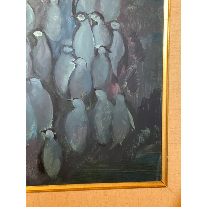 Vintage Framed Abstract Painting by Albert Pactecky , Signed