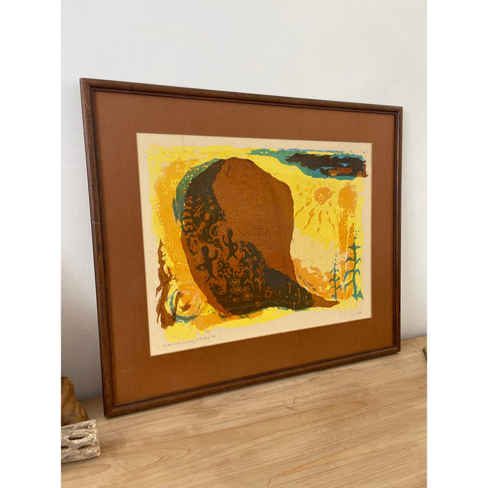 Vintage Framed Print, Signed and Numbered