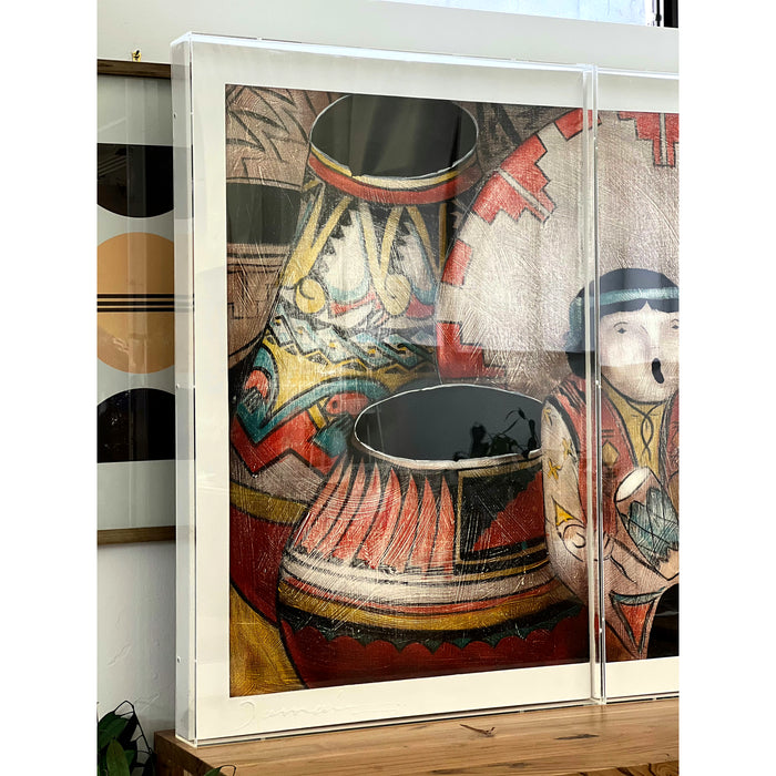 Vintage Framed Signed 1989 Art