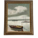 Vintage Framed Signed Painting Impressionistic Nautical Scene