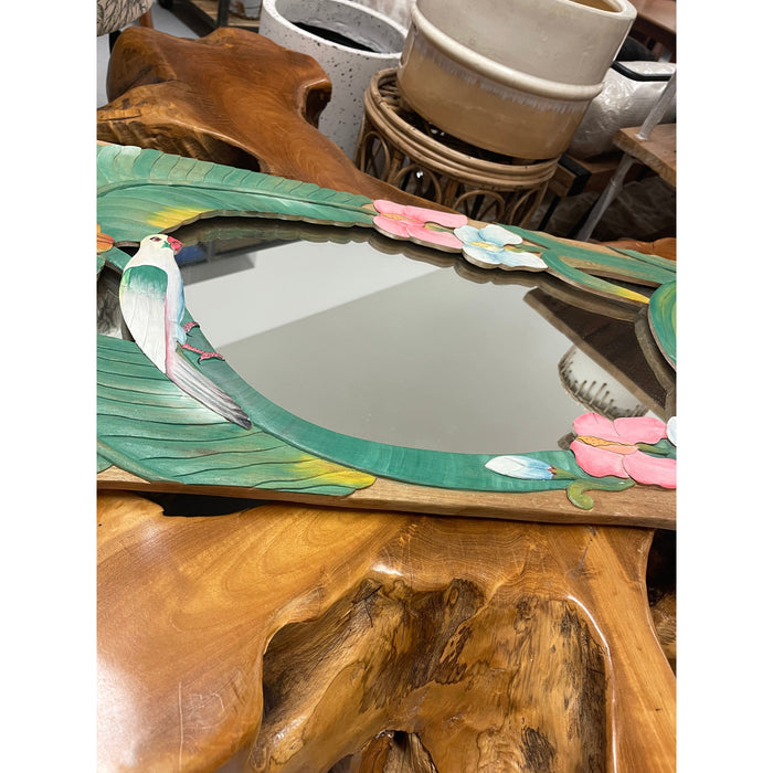 Vintage Hand Carved Mirror