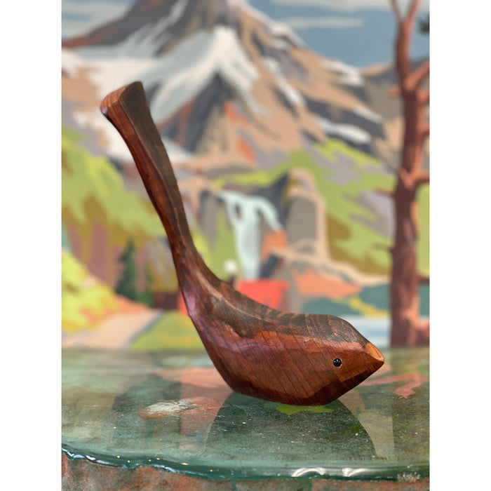 Vintage Hand Carved Wooden Bird