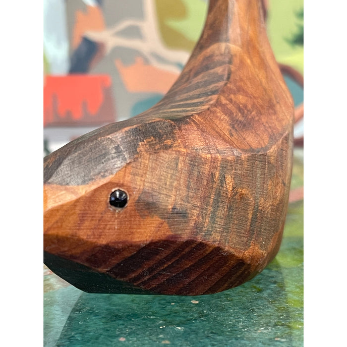 Vintage Hand Carved Wooden Bird