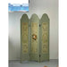 Vintage Hand Painted Three Panel French Wood Room Divider and or Space Partition Screen