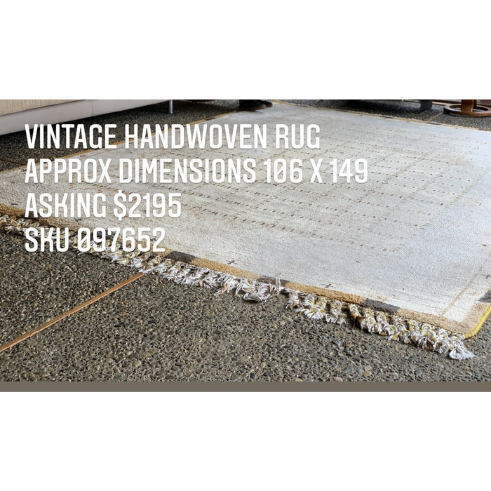 Vintage Handwoven Area Rug( Available by online purchase only)