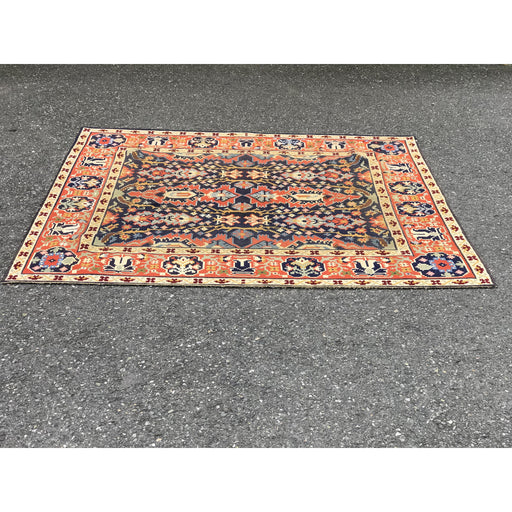 Vintage Handwoven Folk Art Ornamental Area Rug (Available by online purchase only )