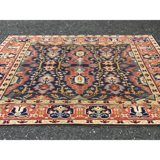 Vintage Handwoven Folk Art Ornamental Area Rug (Available by online purchase only )