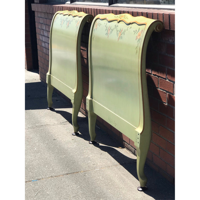 Vintage John Widdicomb Hand painted Twin Size Headboards (Available by Online Purchase Only)