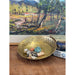 Vintage Metal Floral Etched Bowl