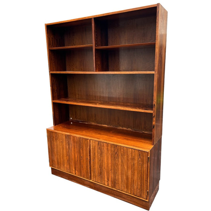 Vintage Mid Century Danish Bookshelf/ Bookcase Shelf by Hundevad with Key (Available by Online Purchase Only)
