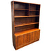Vintage Mid Century Danish Bookshelf/ Bookcase Shelf by Hundevad with Key (Available by Online Purchase Only)