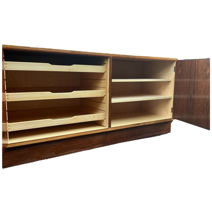 Vintage Mid Century Danish Bookshelf/ Bookcase Shelf by Hundevad with Key (Available by Online Purchase Only)