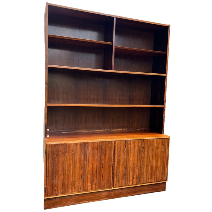 Vintage Mid Century Danish Bookshelf/ Bookcase Shelf by Hundevad with Key (Available by Online Purchase Only)