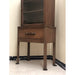 Vintage Mid Century Hutch Stand Glass Door Display Cabinet (Online Purchase Only)